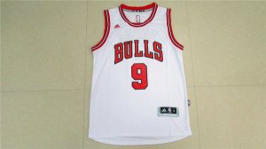 Maillot De Basket Chicago Bulls Rajon Rondo 9 Tissus Sportif Fans Edition Blanc